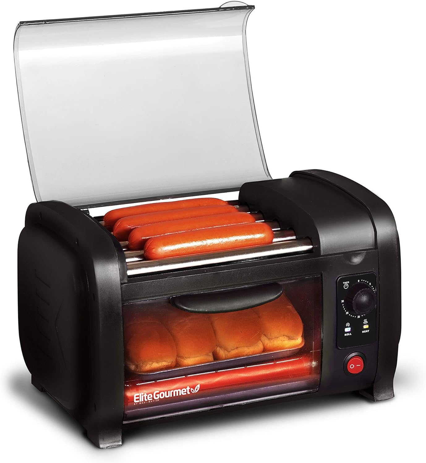 Elite Cuisine EHD-051B Hot Dog Toaster and Oven